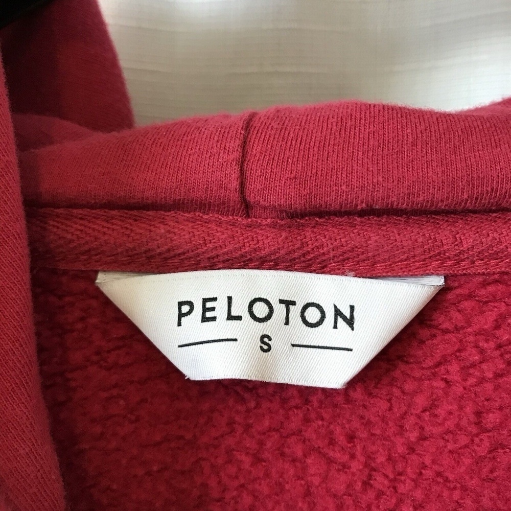 Peloton Womens Fuchsia Long Sleeve Drawstring Fleece Pullover Hoodie Size Small - Picture 8 of 15